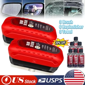Automotive Oil Film Cleaning Brush Glass Board Car Windshield Cleaning Brush USA - Picture 1 of 22