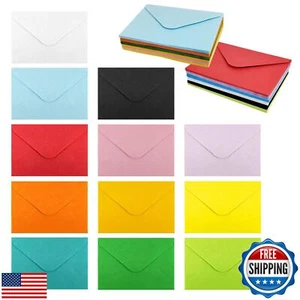 60 Pcs Gift Card Envelopes, Assorted Color Mini Envelopes with Gummed Closure - Picture 1 of 5