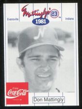 1991 Coca-Cola Don Mattingly 4  ’81 Nashville Sounds Mint