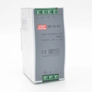 1 pieza Nuevo 75W Din Riel Montado 24VDC 3.2A Salida Fuente de Alimentación Industrial Proveedor - Imagen 1 de 7