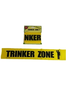 Absperrband Trinker Zone 6m Partyzubehör Festival Party Scherzartikel Neu - Bild 1 von 2