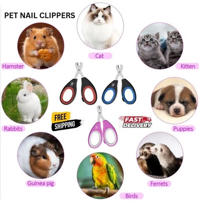 BEAUTYHUNT Pet Nail Clippers Pet Grooming For small dog Cat Bird Puppy Rabbit Claw Trimmer