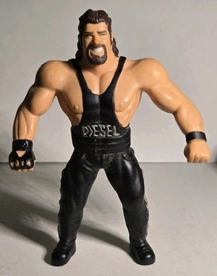 Figura de lucha libre diésel WWF Bend-Ems Just Toys serie 1 1994 Foto 1 de 4