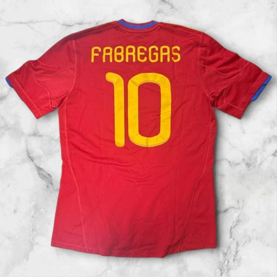 Adidas 2010 World Cup Spain Jersey Cesc Fabregas Size M Authentic Football Shir - Image 1 of 4