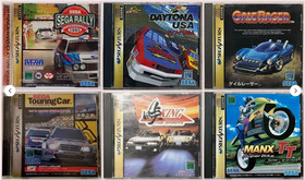 Lot 6 Sega Saturn Rally Championship Daytona USA Racing Games Set SS