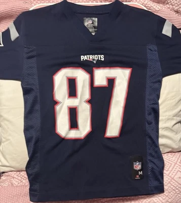 Camiseta Reebok Juvenil Talla Mediana Rob Gronkowski New England Patriots 10-12 Foto 1 de 4