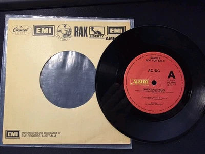 AC/DC 🇦🇺 Who Made Who Australian Promo Sample AP1746 Guns For Hire Alberts 7" - Image 1 of 4