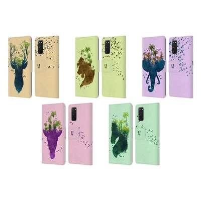 HEAD CASE DESIGNS WILDLIFE SILHOUETTE LEATHER BOOK CASE FOR SAMSUNG PHONES 2 - Image 1 of 4