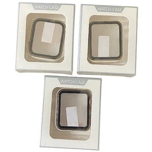 For Apple Watch iWatch Set Of 3 White Screen Protector Case Cover - Picture 1 of 4