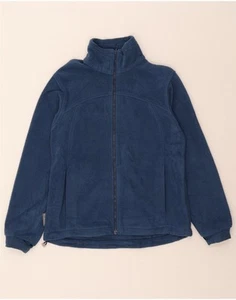COLUMBIA Womens Interchange Oversized Fleece Jacket UK 10 Small Navy Blue CQ06 - Picture 1 of 3