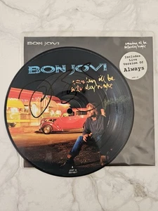 Bon Jovi Signed 7inch Picture Disc Someday Ill Be Your Saturday Night - Picture 1 of 3
