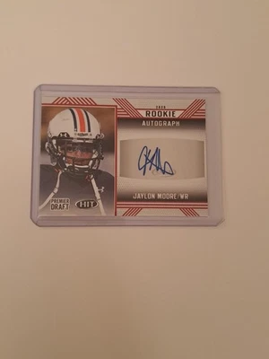 2020 Sage Hit Football Rookie Red Auto JAYLON MOORE In Toploader  - Image 1 of 3