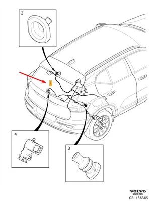VOLVO XC40 Rear Axle Cable Harness 31472542 NEW GENUINE - Image 1 of 2