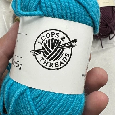 Cashmere Cotton Blend Yarn Skein Mixed Lot of 6 Knit Picks Rowan Loops  - Image 1 of 4