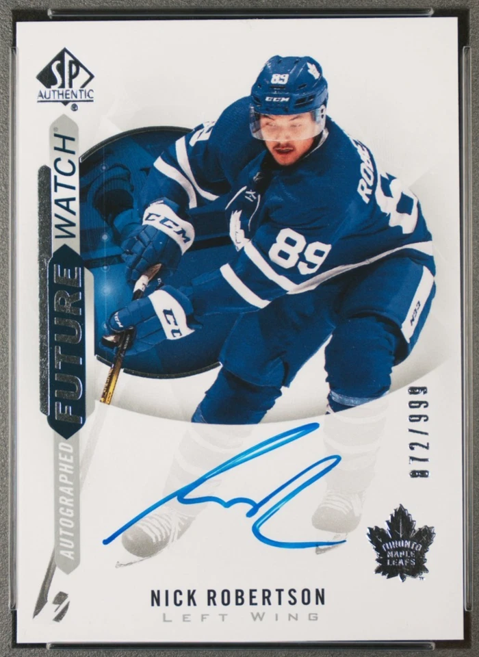 2020-21 SP Authentic Future Watch Auto Nick Robertson /999 #188 - Image 1 of 2