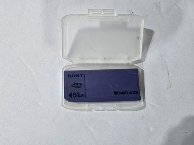 Genuine Sony 64MB excellent Memory Stick Card MSA-64A NON-PRO NON-MagicGate - Image 1 of 2