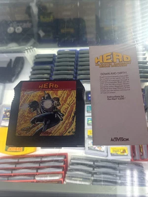 Activision Hero (Atari, 1984) Cartridge mint condition & pamphlet - Image 1 of 4