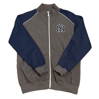 Youth XL New York Yankees Track Jacket Full Zip Blue MLB Baseball  - Image 1 of 4