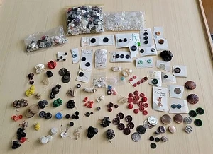 Antique Vintage Button Lot Estate Bakelite Victorian Metal Shell Glass More - Picture 1 of 22