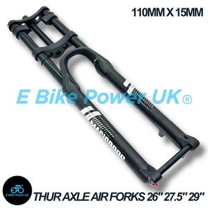 MTB AIR Coil Forks E Bike 180MM Travel 15mm Thru Axle High Quality 26" 27.5" 29" - Picture 1 of 6