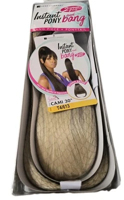 Sensationnel Synthetic Instant Pony and Bang Cami 2 Separate Pieces.  T4/613  - Image 1 of 4