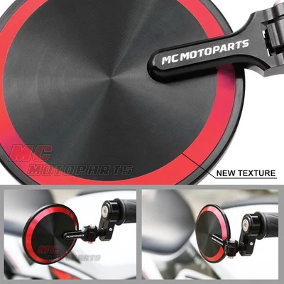 REBORN Red Folding Bar End Mirrors For Aprilia Dorsoduro 900 17 18 19 20 Foto 1 de 4