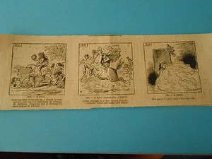 Caricature 1875 Vignettes César parcourt le monde pour marchand fromage Hollande - Picture 1 of 1