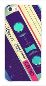 Coque en silicone imprimée compatible Apple iPhone SE Cassette Vintage - Picture 1 of 3