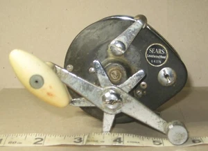 Mulinello da Pesca Vintage Sears Levelwind Modello #641276 Nero - Foto 1 di 6