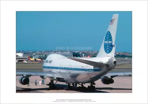 Pan Am Boeing 747-121 A3 Art Print – Sydney Airport – 42 x 29 cm Poster - Picture 1 of 3