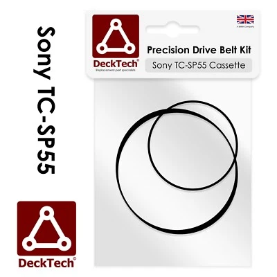 DeckTech® Replacement Belts for Sony Cassette Deck TC-SP55 TCCP55 TC SP55 - Image 1 of 3