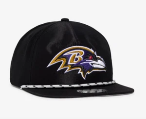 New Era 9Fifty Baltimore Ravens Rope Golfer Hat Black - Picture 1 of 4