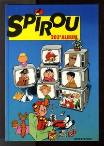 RELIURE RECUEIL JOURNAL SPIROU ALBUM n°203 du 2696 12-89 au 2705 2-90 TTBE - Foto 1 di 3