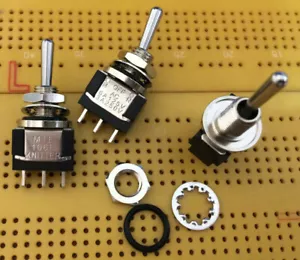 6A SPTT Toggle Switch On-Off-On IP67 Waterproof Knitter MTE 106E Multi Qty - Picture 1 of 5