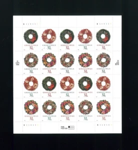 United States 32¢ Wreaths Postage Stamp #3249-52 MNH Full Sheet - Picture 1 of 1