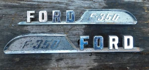 2 1957 Ford F-350 Emblem Hood Fender Badges - Picture 1 of 4
