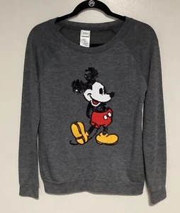 Disney T-Shirt Girl Top Juniors S ( 3/5 ) Long Sleeves Black Cartoon Cute Fall - Picture 1 of 7