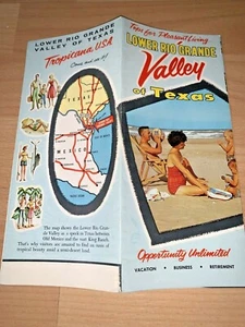Folleto del Bajo Río Grande Valle de Texas de 1950 vacaciones-negocios - retiro - Imagen 1 de 9