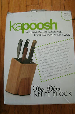 Kapoosh The Original Spotless Knife Block Bamboo Wood Model 650BB - Image 1 of 4