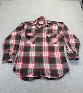 Camisa De Colección Dickies Abotonada Para Hombre Pequeña Franela A Cuadros Multicolor Manga Larga - Imagen 1 de 7