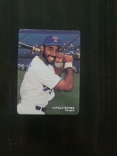 1990 MOTHER'S COOKIES TEXAS RANGERS HAROLD BAINES