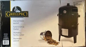 GrillPro Deluxe Charcoal Smoker & Grill 31816 16" Smoker New NIB Unused Sealed - Picture 1 of 5