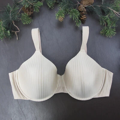 Playtex Bra Size 44D Tan Padded Underwire Adjustable Clasp Back - Image 1 of 4