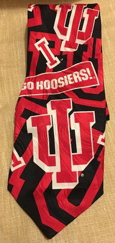 RM Sports Indiana University  Go Hoosiers Silk Necktie Tie (PP) Cover