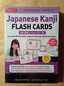 Japanese Kanji Flash Cards Volume 2: Kanji 201-400 With Audio Recordings & Bookl
