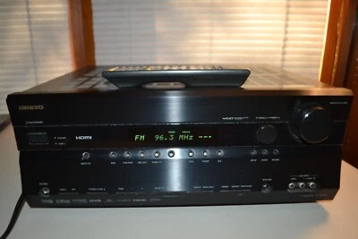 Onkyo TX-SR606 7.1 MultiZone Home Theater AV Receiver w/Remote Bundle-WORKS - Image 1 of 4