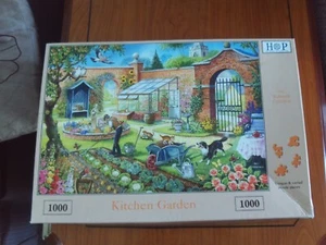 House of Puzzles Kitchen Garden 1000 Piece Jigsaw Puzzle - Complete free p=p - Picture 1 of 2