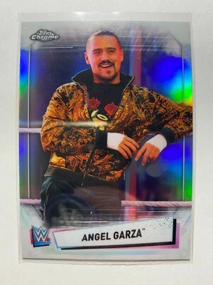 Angel Garza Topps Chrome #5 WWE Refractor Card - Image 1 of 2