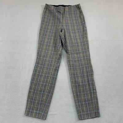 RAG & BONE New York Simone Pants Size 4 Stretch Plaid  Blue Black Grey - Image 1 of 4