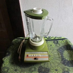 ** Vintage Sears, Retro Green, 14 Speed Insta Blender Blender. Low, High & Insta - Picture 1 of 4